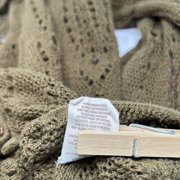 Free People Women's Green Drop Tail Hem Lightweight Cardigan Size XS - Picture 10 of 11